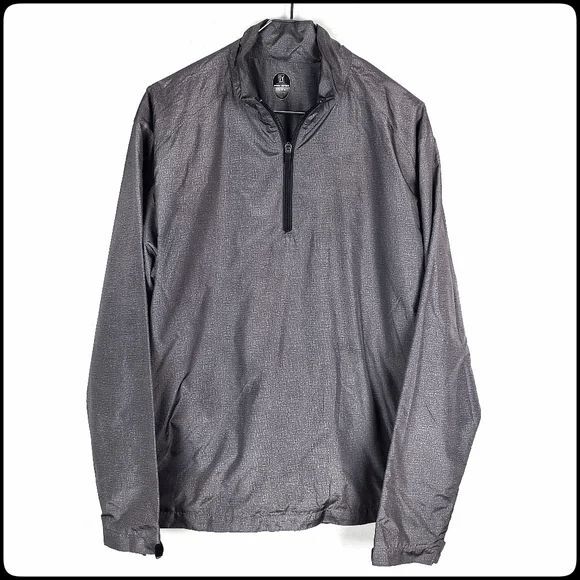 PGA Tour Other - PGA TOUR PRO Men's Gray Half Zip Golf Wind Breaker Jacket Coat Size: Medium